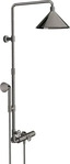 Axor 26020330, Axor ShowerSolutions Showerpipe mit Thermostat polished black chrome