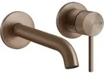 Gessi 316 Trame Waschtisch-Wand-Einhebelmischer 171-201mm - Kupfer geb&uuml;rstet