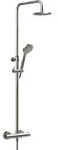 Gessi Duschs&auml;ule-Thermostat mit Antikalk-Kopfbrause Finox Optik - Finox Optik