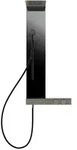 Gessi Hi-Fi Duschs&auml;ule mit Hand-, Kopf- und Schwallbrause - Finox Optik