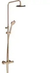 Gessi Duschs&auml;ule-Thermostat mit Antikalk-Kopfbrause Kupfer - Kupfer PVD