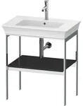 Duravit White Tulip Metallkonsole, bodenstehend, 684 x 450mm - Graphit Hochglanz