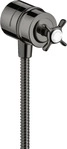 Axor 16882330, Axor Montreux FixFit Stop Schlauchanschluss polished black chrome