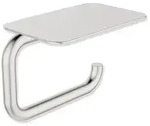 HEWI Serie 480 WC-Papierhalter mit Ablage Edelstahl matt - Edelstahl matt