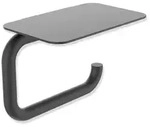 HEWI Serie 480 WC-Papierhalter mit Ablage schwarz matt - schwarz matt