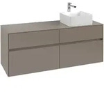 Villeroy & Boch Collaro Waschtischunterschrank 1400 x 548 x 500mm - White OAK