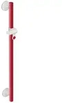 HEWI System 800 K Brausehalterstange 600mm - rubinrot