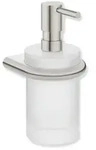 HEWI Serie 480 Seifenspender mit Halter Edelstahl matt - Edelstahl matt