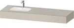 Duravit Collection One Einbauwaschtisch mit Konsole, 1600x550x170 mm - taupe