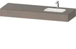 Duravit Collection One Einbauwaschtisch mit Konsole, 1600x550x170 mm - Basalt Matt