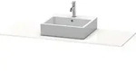 Duravit Xsquare Konsole mit einem Ausschnitt XS060G, 1400 x 550mm - taupe supermatt