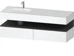 Duravit Collection One Einbauwaschtisch mit Unterbau 1600mm - Wei&szlig; Matt Dekor