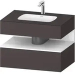 Duravit Collection One Einbauwaschtisch mit Unterbau 800mm - graphit supermatt