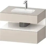 Duravit Collection One Einbauwaschtisch mit Unterbau 800mm - Taupe