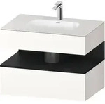 Duravit Collection One Einbauwaschtisch mit Unterbau 800mm - wei&szlig; supermatt