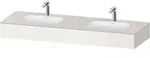 Duravit Collection One Einbauwaschtisch mit Konsole, 1600x550x170 mm - wei&szlig;