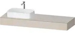 Duravit Collection One Konsole 1600x550x170 mm, f&uuml;r Becken links - Taupe