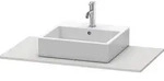 Duravit Xsquare Konsole mit einem Ausschnitt XS060E, 1000 x 550mm - Nordic wei&szlig;