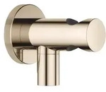 Dornbracht Wandanschlussbogen mit integriertem Brausehalter - light gold