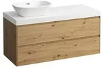 LAUFEN Lani Waschtischplatte mit Unterschrank 1185mm, mit Ausschnitt links -