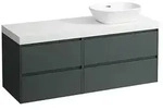 LAUFEN Lani Waschtischplatte mit Unterschrank 1370mm, mit Ausschnitt rechts -