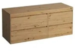 LAUFEN Lani Waschtischplatte mit Unterschrank 1370mm, ohne Ausschnitt - wildeiche
