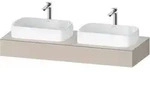 Duravit Collection One Konsole 1400x550x170 mm, f&uuml;r 2 Becken - Taupe