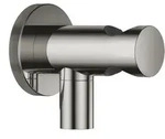Dornbracht Wandanschlussbogen mit integriertem Brausehalter - dark chrome