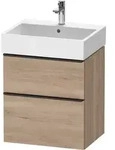 Duravit D-Neo Waschtischunterbau wandh&auml;ngend mit M&ouml;belgriff Diamantschwarz -...