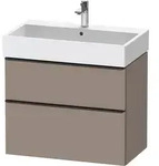 Duravit D-Neo Waschtischunterbau wandh&auml;ngend mit M&ouml;belgriff Diamantschwarz -...