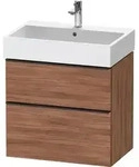 Duravit D-Neo Waschtischunterbau wandh&auml;ngend mit M&ouml;belgriff Diamantschwarz -