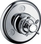 Axor 16830340, Axor Montreux Trio/Quattro Ab- und Umstellventil brushed black chrome