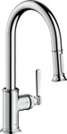 Axor 16581000, Axor Montreux Einhebel-K&uuml;chenmischer mit Ausziehbrause Chrom