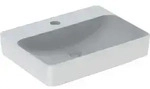 Geberit VariForm Aufsatzwaschtisch, rechteckig 600 x 450mm, mit Hahnloch, ohne