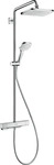 Hansgrohe 27660000, Hansgrohe Croma E Showerpipe 280 1jet mit Thermostat EcoSmart