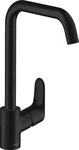 Hansgrohe 31820670, Hansgrohe Einhebel-K&uuml;chenmischer 260 Focus schwarz matt