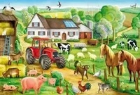 Schmidt Spiele Fr&ouml;hlicher Bauernhof 100 Teile Puzzle