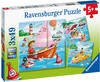 Ravensburger Kinderpuzzle - 05720 Auf dem Wasser - 3x49 Teile Puzzle für Kinder ab 5