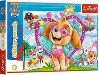 Trefl PAW Patrol Glitterpuzzle Im Schein des Himmels (Kinderpuzzle)