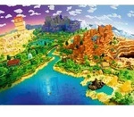 Erwachsenenpuzzle 1500 Teile - World of Minecraft / Ravensburger Spieleverlag / Spiel