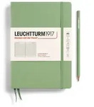 Notizbuch Medium (A5) Hardcover 251 nummerierte Seiten Salbei Liniert /