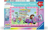 Ravensburger Spieleverlag Kinderpuzzle 2x24 Teile - Gabby's Dollhouse - Bereit zu