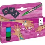 KREUL Tattoo Pen 4er Set abwaschbar - Anker Sterne Schmetterling / Kreul