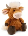 NICI 61118 - Farm Friends Hochlandrind McMooray Pl&uuml;sch sitzend 33 cm GREEN / NICI