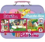 Bibi & Tina Puzzle-Box 2x100 2x150 Teile im Metallkoffer / Schmidt Spiele / Spiel