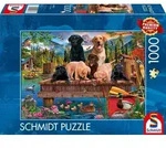 Hundefamilie am See / Schmidt Spiele / Spiel