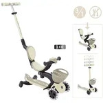 GLOBBER GO-UP BABY 360 LIGHTS taupe mit Leuchtrollen und Leuchtmodul / GLOBBER