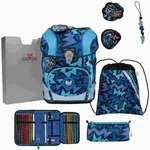 DerDieDas Schulranzen Set ErgoFlex Tiny Schulranzen Set 5tlg Dark Dragon / Undercover
