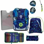 DerDieDas Schulranzen Set ErgoFlex Tiny LED Schulranzen Set 5tlg Moon Mission /