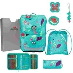 DerDieDas Schulranzen Set ErgoFlex Easy Schulranzen Set 5tlg Butterfly Garden /